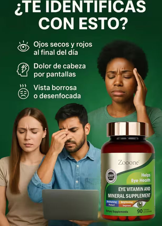 “Ojos rojos, visión borrosa… ya no más.” ➡️ Zooone alivia tu vista desde adentro. ¡Empieza ahora!