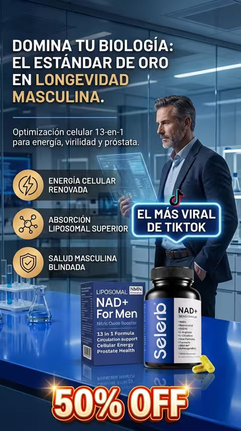 NAD+ FORMEN: Activa Tu Energía Celular y Recupera Tu Mejor Versión