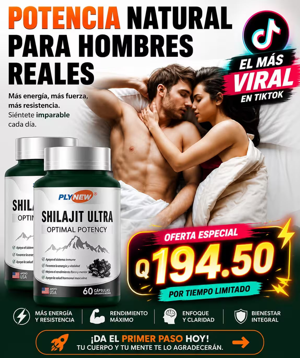 Shilajit Ultra – Fórmula Premium para Fuerza, Resistencia y Bienestar