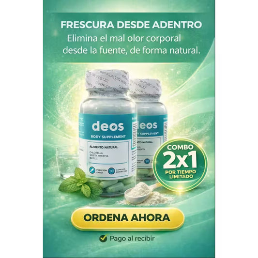 2X1🚫¿Sudor? ¿Olor? ¡Nunca más! Descubre el desodorante en cápsulas deos😲✨